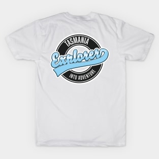 Tasmania explorer into adventure logo T-Shirt